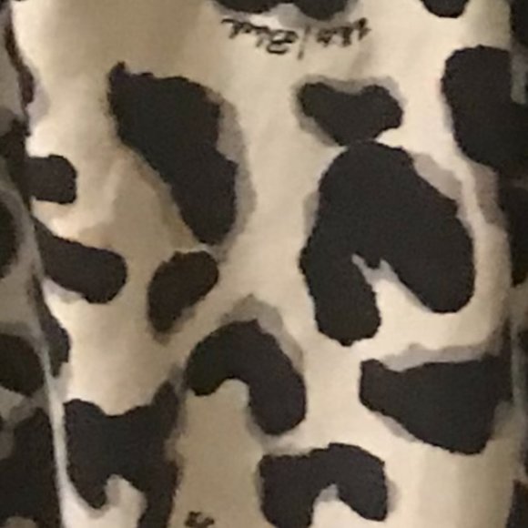 Black and White leopard print silk shirt - Picture 2 of 3